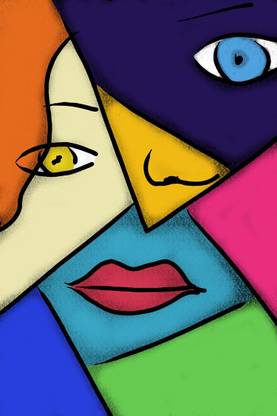 Pop Art Cubism Poster | Wall Art Poster Fine Art Print