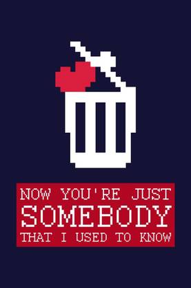 Somebody I Used To Know Gotye | Wall Art Poster Fine Art Print