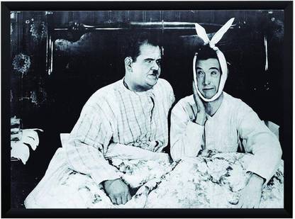 Laurel and Hardy Similar to Chandler Joey Friends TV Room Poster A3+ 13 x 19 Frame Paper Print