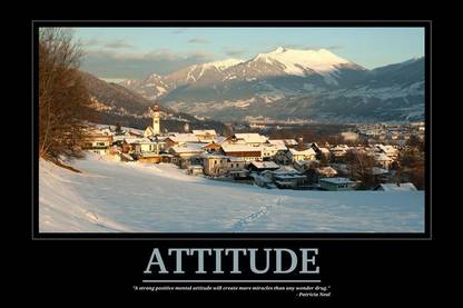 Attitude Motivational | Wall Art Poster Fine Art Print