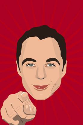 Sheldon Cooper Big Bang Theory Minimal | Wall Art Poster Fine Art Print