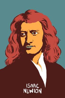 Isaac Newton Science Portrait | Wall Art Poster Fine Art Print