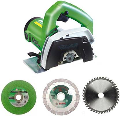 Eshopher Power Planet EC4 Powerful Cutting Machine For Wood/marble/tile/granite/metal Cutting Free 3 Wheels Handheld Tile Cutter 1050 Watt 11000 Rpm 110mm Handheld Tile Cutter