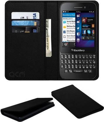 ACM Flip Cover for Blackberry Q5