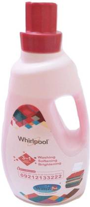 Whirlpool WhizPro Liquid Detergent 3 in 1-Washer, Brightener & Softener for Using in Washing Machine (Pack of 1000 ml) Rose Liquid Detergent