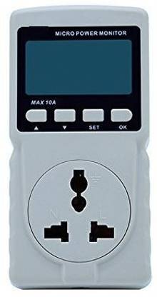 Techtest Digital Micro Power Meter Analyzer Monitor 220V 10Am EU Plug GM86 Tester Measuring Power Factor/Frequency/Ammeter Voltmeter Digital Multimeter