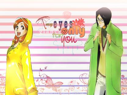 Athah Anime Bleach Uryu Ishida Orihime Inoue 13*19 inches Wall Poster Matte Finish Paper Print