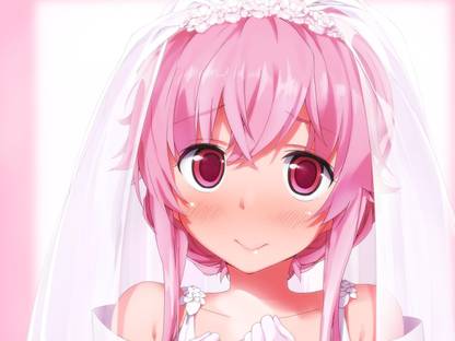 Athah Anime Mirai Nikki Yuno Gasai Future Diary 13*19 inches Wall Poster Matte Finish Paper Print