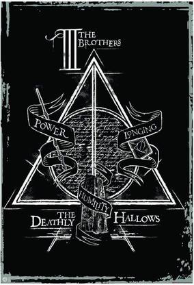 WB Official Licensed Harry Potter Deathly Hallows Poster A3+ 13 x 19 inches Paper Print
