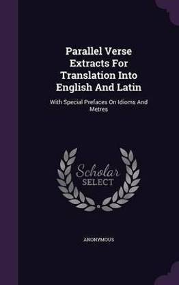 Parallel Verse Extracts for Translation Into English and Latin