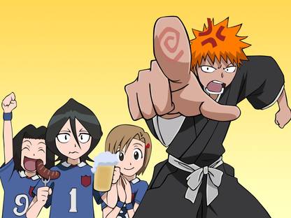 Athah Anime Bleach Ichigo Kurosaki Yuzu Kurosaki Rukia Kuchiki Karin Kurosaki 13*19 inches Wall Poster Matte Finish Paper Print