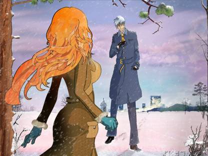 Athah Anime Bleach Gin Ichimaru Rangiku Matsumoto 13*19 inches Wall Poster Matte Finish Paper Print