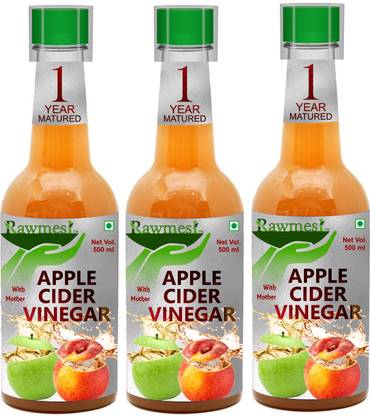 Rawmest 1 YEAR MATURED Apple Cider VInegar with Mother for Weight Loss Vinegar