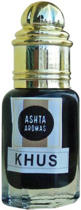 ASHTAAROMAS Pure Khus Attar 8ml with Wooden Box Herbal Attar