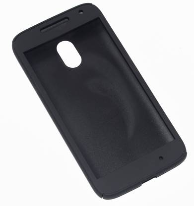 oramsa Front & Back Case for Motorola Moto G4 Plus - 360 degree cover case (Black)