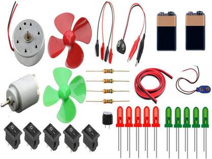 Robodo electronics 30 items loose parts materials Science Project kit Educational Electronic Hobby Kit