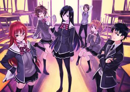 Athah Anime Girls Beyond the Wasteland Uguisu Yuuki Sayuki Kuroda Buntarou Houjou Teruha Andou Atomu Kai Yuuka Kobayakawa 13*19 inches Wall Poster Matte Finish Paper Print