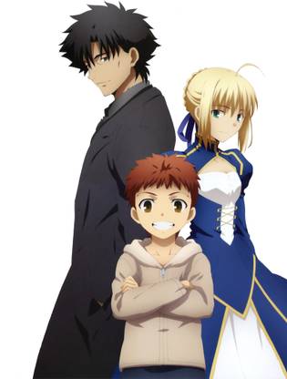 Athah Anime Fate/Zero Fate Series Shirou Emiya Saber Kiritsugu Emiya Fate/Stay Night: Unlimited Blade Works 13*19 inches Wall Poster Matte Finish Paper Print