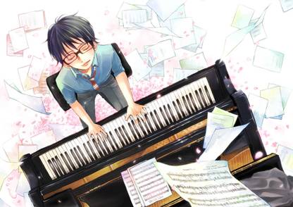 Athah Anime Your Lie in April Kousei Arima 13*19 inches Wall Poster Matte Finish Paper Print
