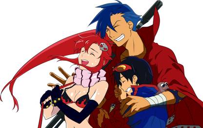 Athah Anime Tengen Toppa Gurren Lagann Boota Kamina Simon Yoko Littner 13*19 inches Wall Poster Matte Finish Paper Print