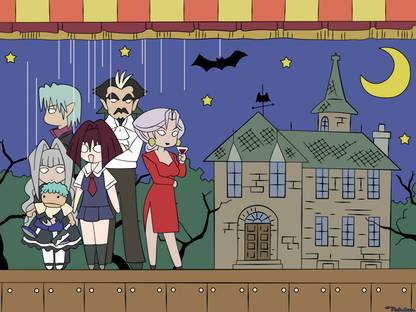 Athah Anime Karin Chibi Vampire 13*19 inches Wall Poster Matte Finish Paper Print