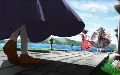 Athah Anime Touhou Reimu Hakurei Marisa Kirisame 13*19 inches Wall Poster Matte Finish Paper Print