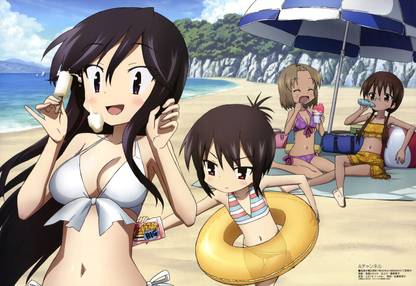 Athah Anime A Channel Tooru Ichii Nagisa Tennouji Yuuko Nishi Run Momoki 13*19 inches Wall Poster Matte Finish Paper Print