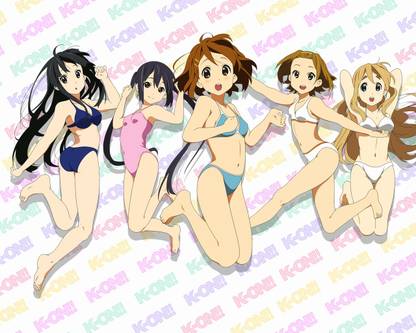 Athah Anime K-ON! Mio Akiyama Yui Hirasawa Ritsu Tainaka Tsumugi Kotobuki Azusa Nakano 13*19 inches Wall Poster Matte Finish Paper Print