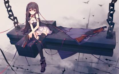 Athah Anime Original Shotgun Gun Girl 13*19 inches Wall Poster Matte Finish Paper Print