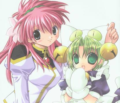 Athah Anime Crossover Di Gi Charat Galaxy Angel Dejiko Milfeulle Sakuraba 13*19 inches Wall Poster Matte Finish Paper Print