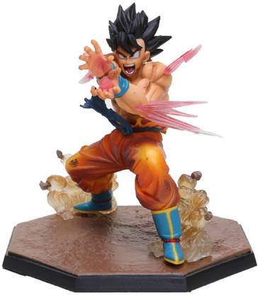 imodish Dragon Ball Z DBZ Super Saiyan Goku Kamehameha Action Figure With Stand