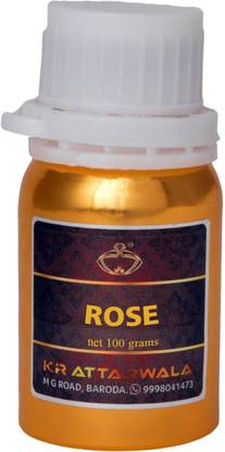 Kr Attarwala Rose Flower Ittar 100 grams scented perfume oil non-alcoholic floral attar - gulaab gulab kali Floral Attar