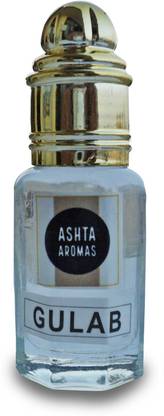 ASHTAAROMAS Pure Gulab Attar 15ml with Unique Basket Packaging Herbal Attar