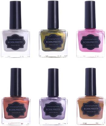 BORN PRETTY Nail Stamping Nail Polish (Set of 6) Multi