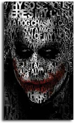 PIXELARTZ - Joker - Heath Ledger Poster - II 3D Poster