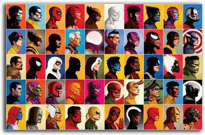 PIXELARTZ - Marvel Characters Poster 3D Poster