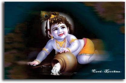 PIXELARTZ - Lord Krishna Poster 3D Poster