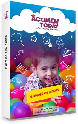 Grade 1 - Bundle 1(Set Of 3 Books) For Conceptual Understanding Of Maths, Science, English, GK Based On CBSE,State Board And ICSE Syllabus. Books For Self Learning. 