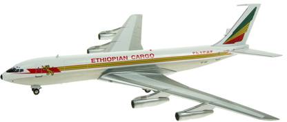 INFLIGHT200 Ethiopian Airlines Cargo Boeing 707300 1/200 scale diecast aircraft model
