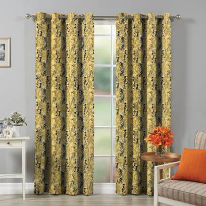 SOUMYA 157 cm (5 ft) Window Cotton Curtain Single Curtain