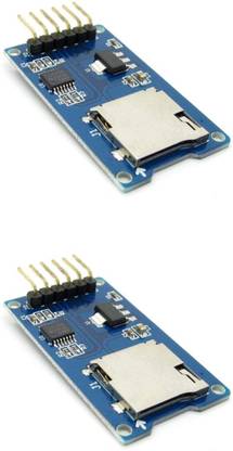 KitsGuru Micro SD Card Module Slot Socket Reader (Set of 2) Electronic Components Electronic Hobby Kit