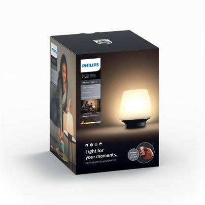 PHILIPS Wellness Hue Table Lamp Black Table Lamp