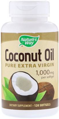 Nature's Way Nature's Way, Coconut Oil, Pure Extra Virgin, 1,000 mg, 120 Softgels