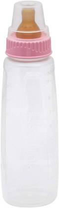 GERBER First Essentials Clearview Bottle in Assorted Colors with Latex Nipple, 9-Ounce - 266 ml