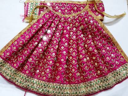MAA JAGDAMBEY ONLINE ENTERPRISES Devi Ji Poshak, Size ( 6 to 7 Inch ) Dress Dress