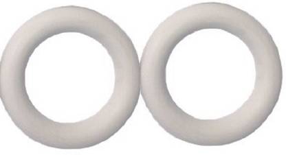 VGS MARKETINGS Tennikoit Ring Rubber White outdoor sports Throw Ring Pack of 2 Rubber Tennikoit Ring