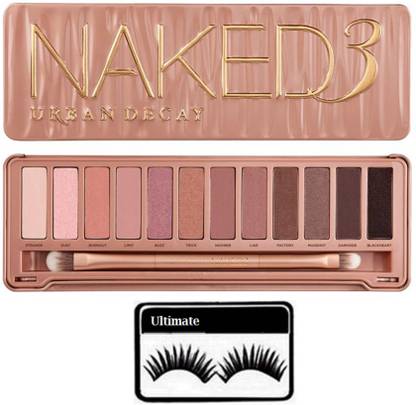 ULTIMATE Eyelashes With Urban Decay naked 3 Eye shadow Palette