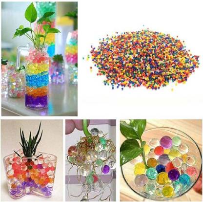 Qweezer ( pack of 5000 pcs water ball Aprrox ) Colorful Magic Crystal Water Jelly Balls Mud Soil Beads water ball use decoration multicolour ball