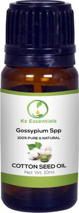 Ks Essentials 100% Pure Cotton Seed Oil (Gossypium Spp) (10ml)