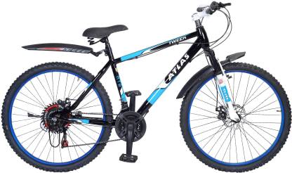 ATLAS Tweek DDB Front Suspension Bike For Adults Blue&Black 26 T (inch) Mountain/Hardtail Cycle